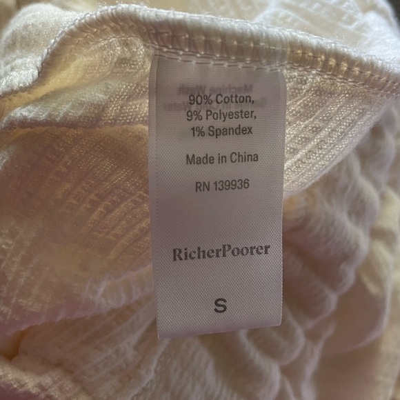 Richer Poorer Cloud Weave Paperbag Short S Bone - Picture 9 of 11